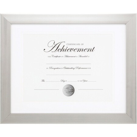 Burnes Document Frame, 11"Wx14"L, Silver DAXNDSB1114ST